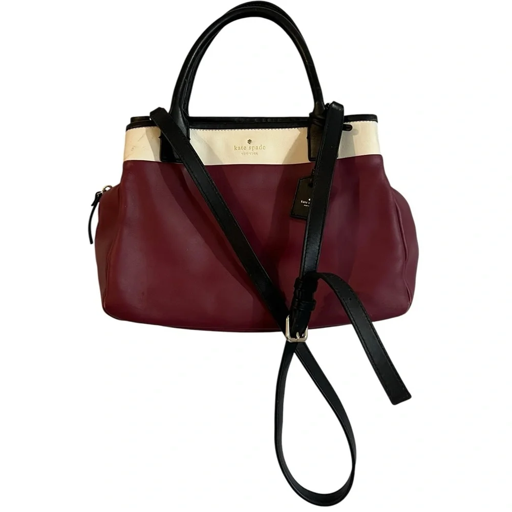 Kate Spade Branton Square Mills Leather Satchel